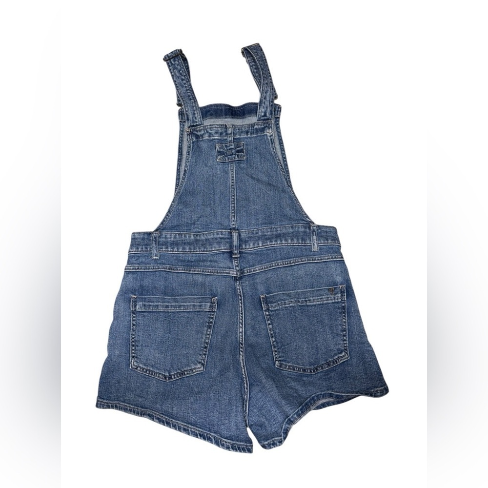 Pilcro x Anthropologie Denim Micro Overalls -Sz 10 - Picture 7 of 10